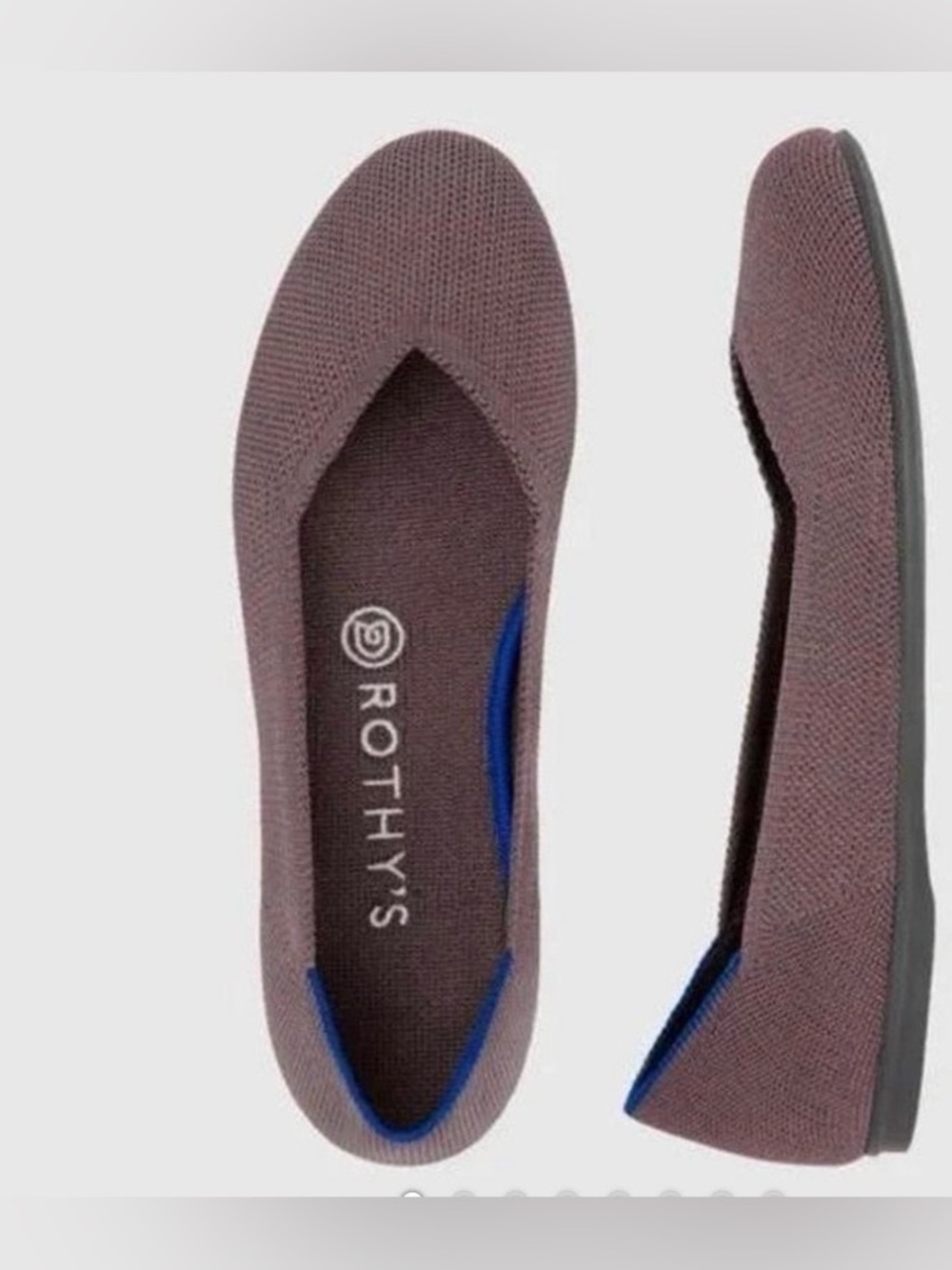 Rothy's Women's Mauve Knit Slip-On Ballet Flats